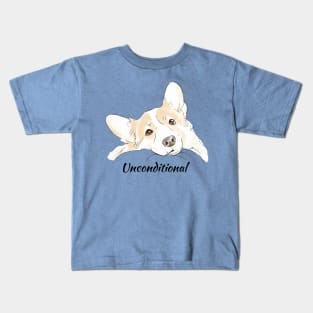 Unconditional Love - Corgi Kids T-Shirt